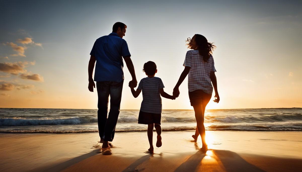 Image of a family smiling and holding hands, representing the importance of regular health check-ups for a happy and healthy family life.